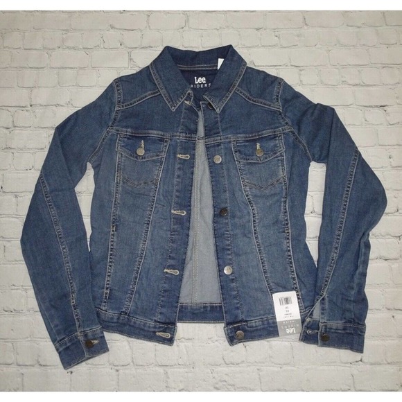 Lee Jackets & Blazers - Riders by Lee Indigo Women's Denim Jacket, Weathered, X-Small
